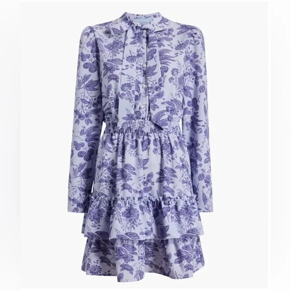 Hill House Home Talia Dress Lilac Tonal Crepe size XS - Picture 2 of 9